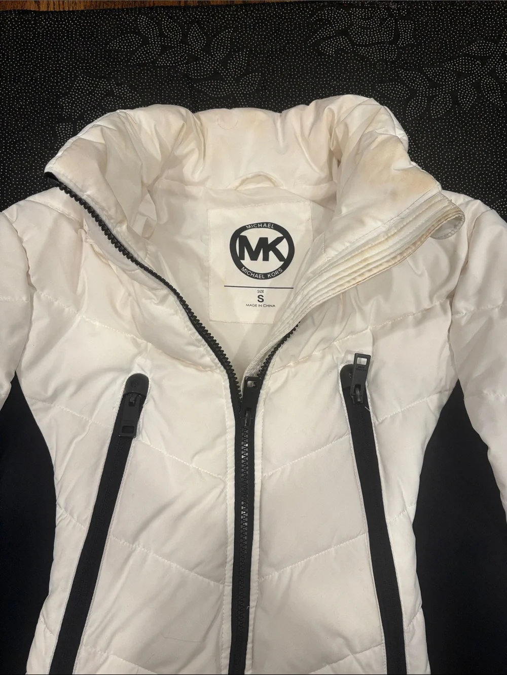 Michael Kors Color-blocked Puffer Jacket